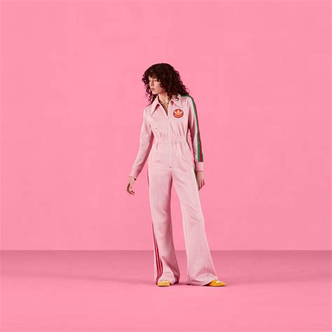 gucci adidas pink jumpsuit|my theresa gucci jumpsuit.